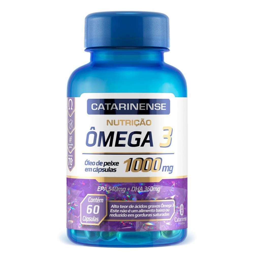 ÔMEGA 3 1000MG COM 60 CÁPSULAS - Health