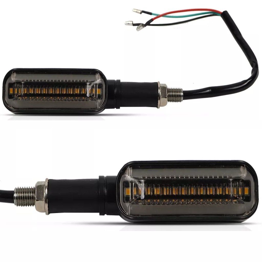 Par de Setas Led Com DRL Moto Lux Led Universal 5W 9/36V em Oferta na Shopee