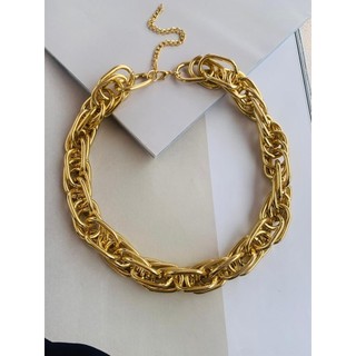 Colares Maxi banhado a Ouro colar maxi elos Maximalismo