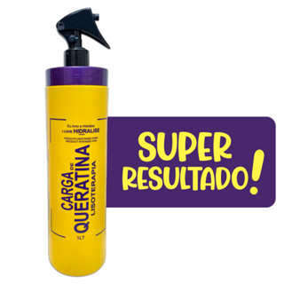 Recarga de Queratina Líquida Lisoterapia 1L Reparação Total Resultado Imediato em Oferta na Shopee