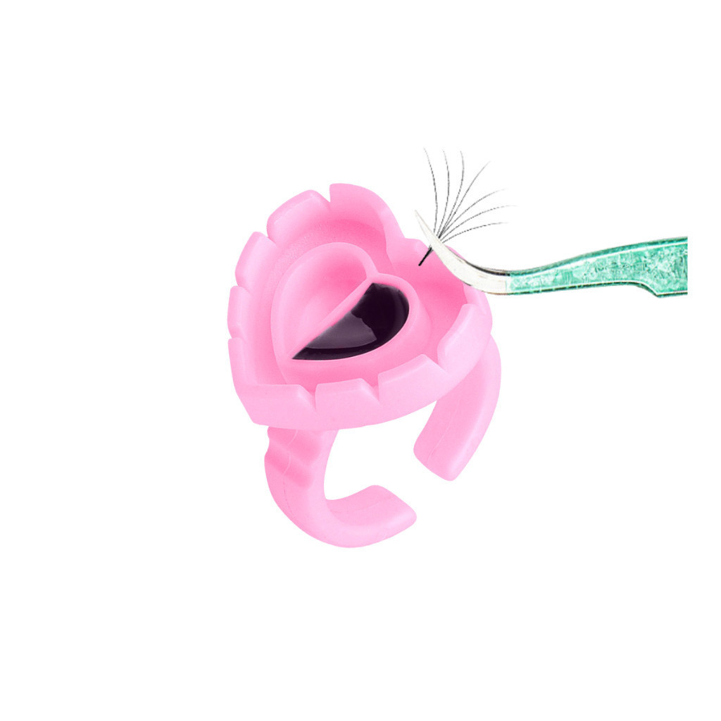 Anel Batoque com Divisória Flor Cola Volume Russo Alongamento Cílios em Oferta na Shopee