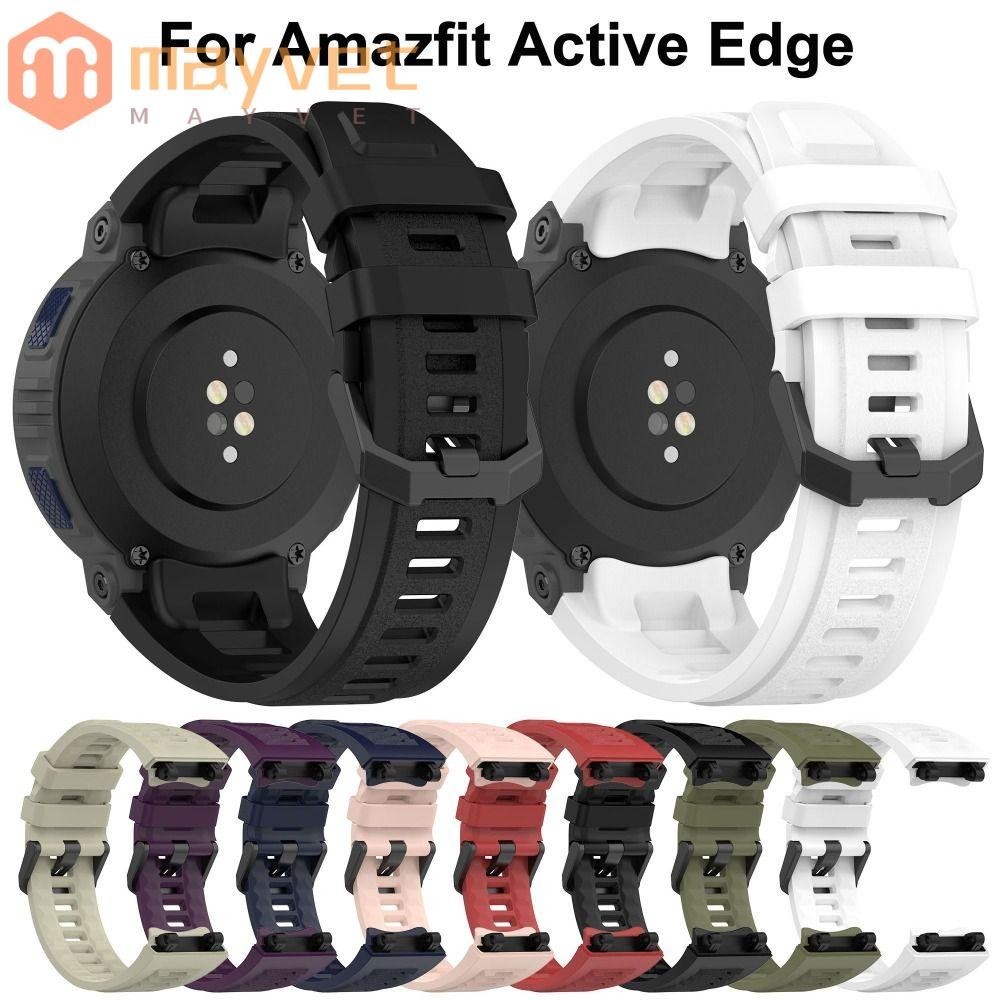 MAYVET Pulseira De Silicone , Inteligente De Substituição Acessórios De Relógio Suave Para Amazfit Active Edge em Oferta na Shopee