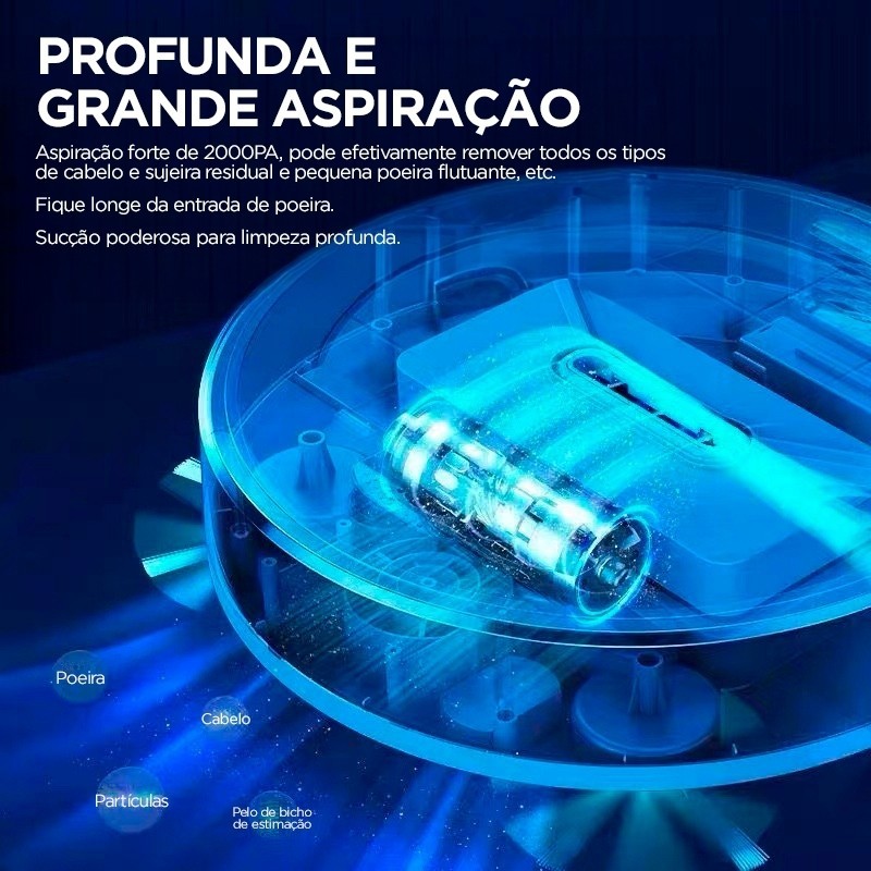 Aspirador de Pó Robô Inteligente Idali LIFE com Sensores Anti-queda — foto 6