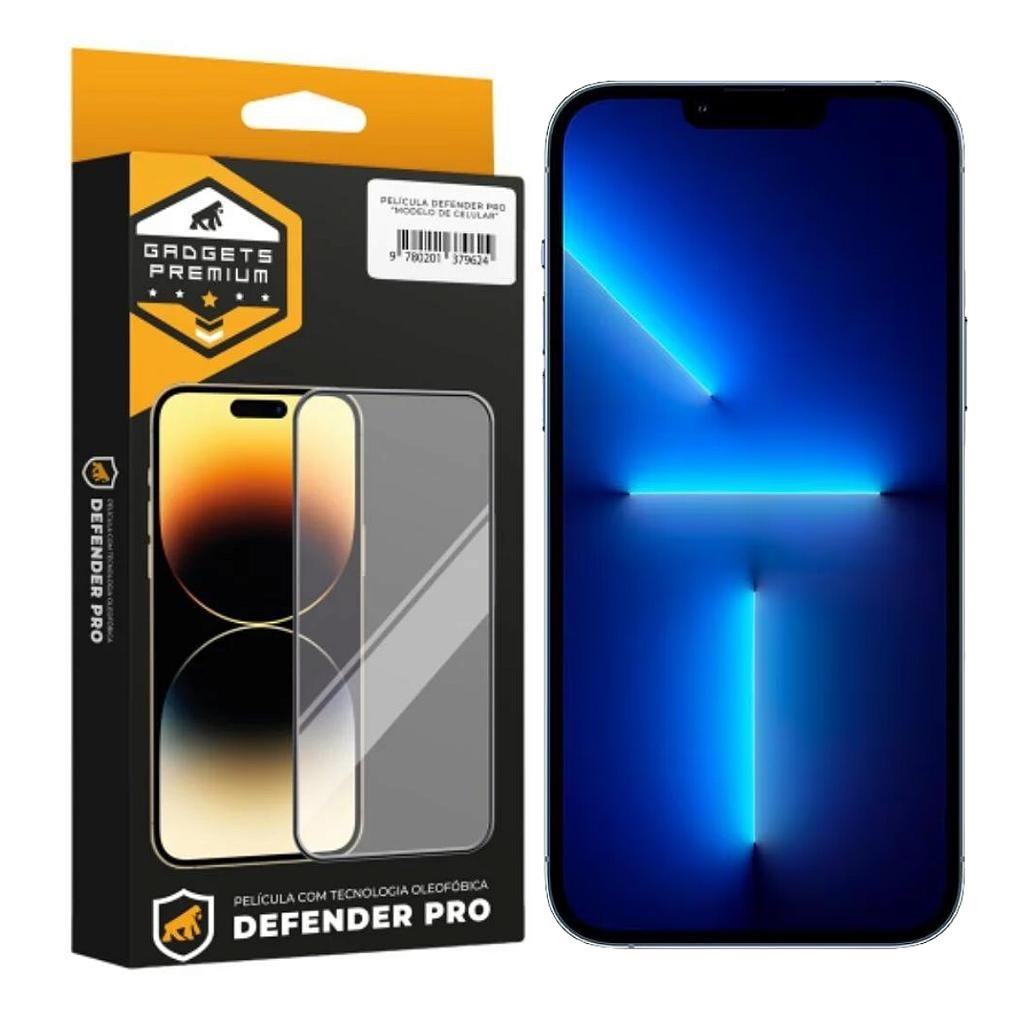 Película para iPhone 13 Pro Max - Defender Pro - Preta - Gshield em Oferta na Shopee