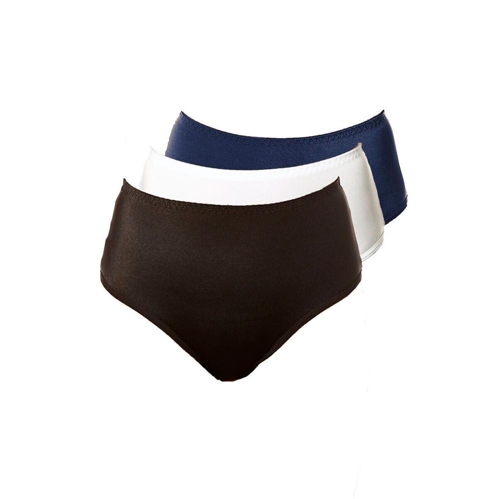 Kit com 3 Calcinhas Alta Chanson Demillus 57850 Colorido em Oferta na Shopee