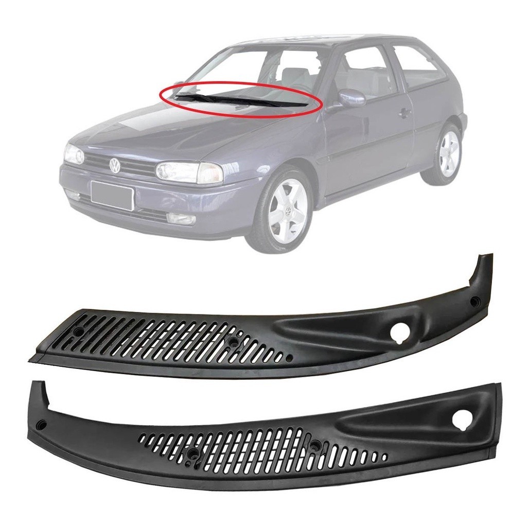 Grade Churrasqueira Capô Vw Gol 1995 1996 1997 1998 1999 Preto em Oferta na Shopee