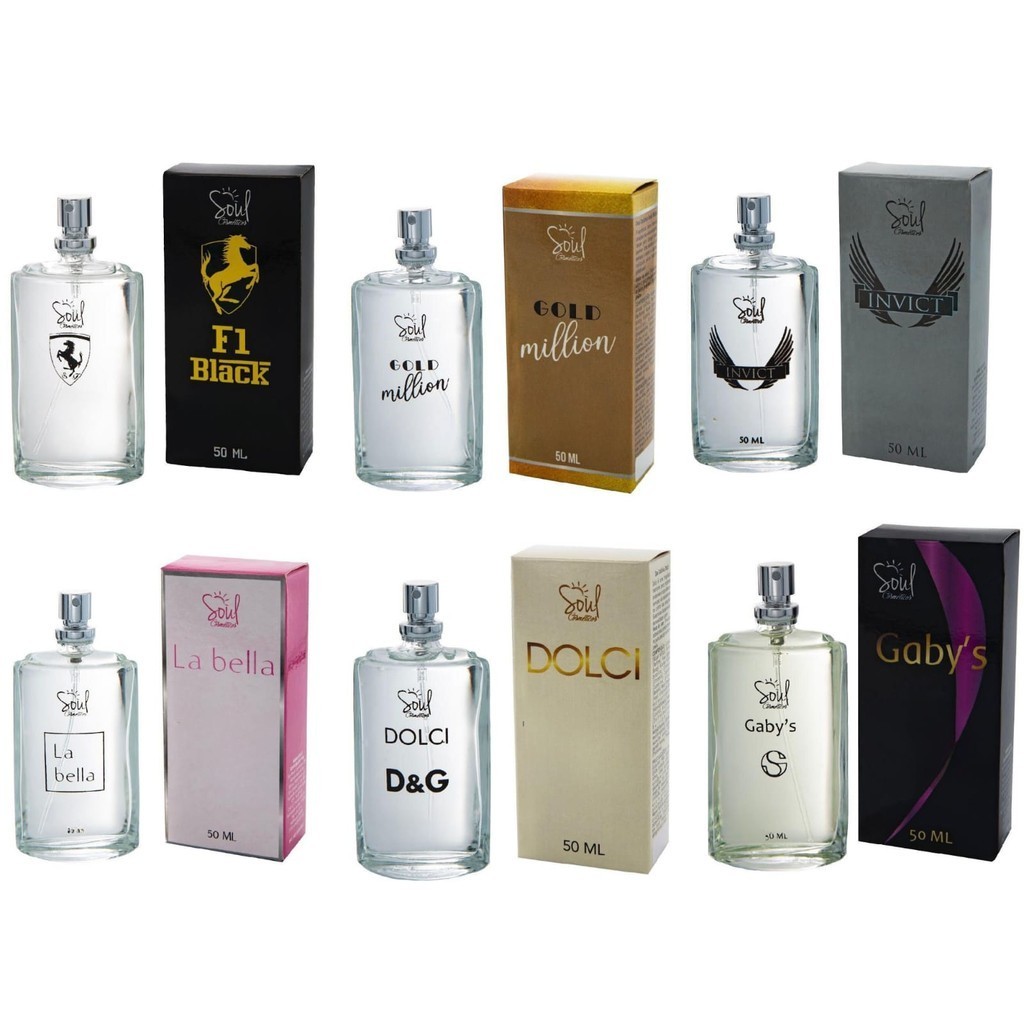 Kit com 24 Deo Colônia 50 ml para revenda - Soul Cosméticos em Oferta na Shopee