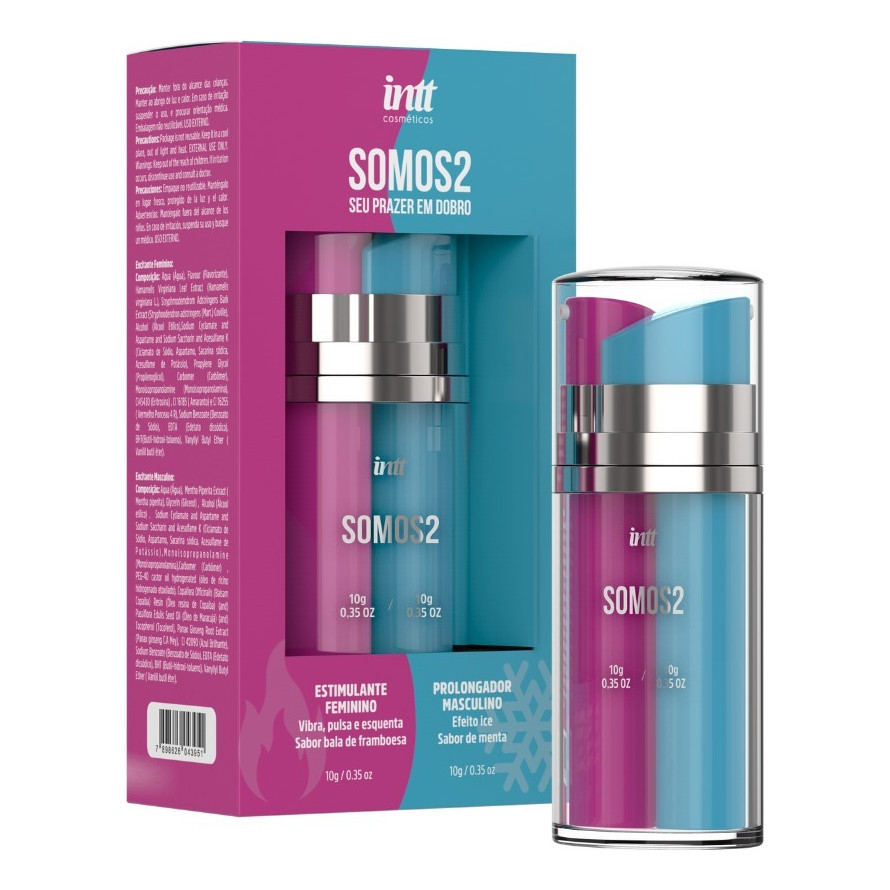 Gel Somos 2 Intt  Excitante Feminino E Prolongador Masculino