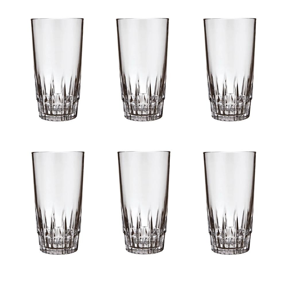 Conjunto de Copos Long Drink Nadir Vegas 330ml, Vidro, 6 Peças - 2752 - Home & Living