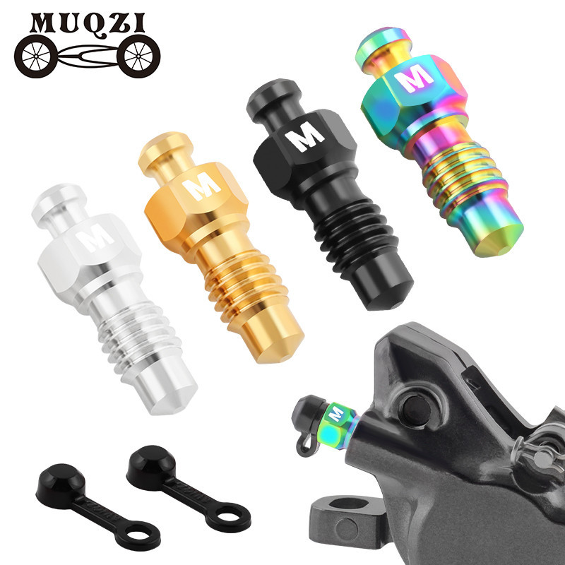 MUQZI 2pcs Parafusos De Titânio Para Calibrador Hidráulico De Freio A Disco Com Tampa Sangradora XT XTR SLX Parafuso Sangrador De Bicicleta