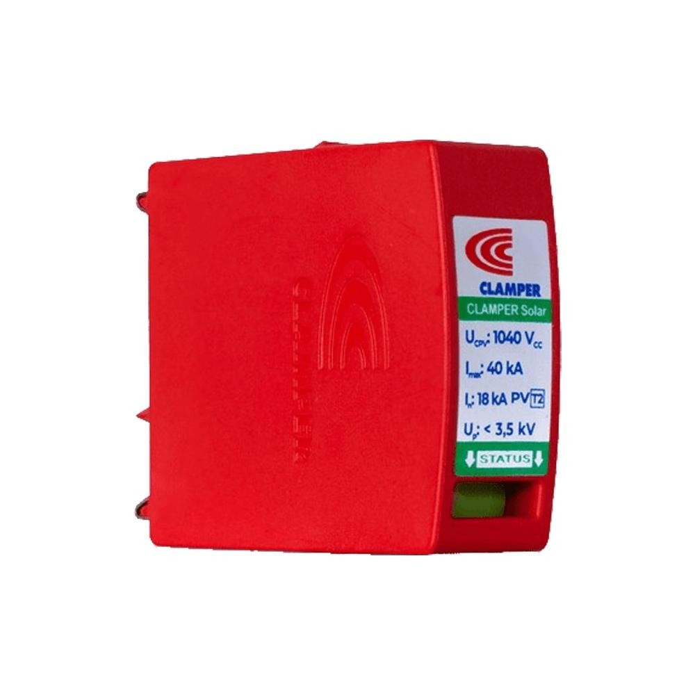 Plugue de Proteção Contra Surtos Clamper Solar 40KA 1040V DPS - 15014 - Home Appliances