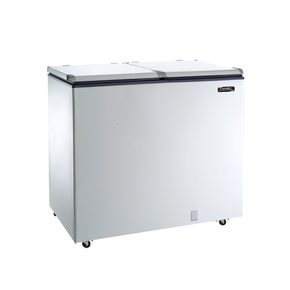 Freezer Horizontal Esmaltec 325 Litros ECH350 | Porta Cega, Dupla Ação, Branco em Oferta na Shopee