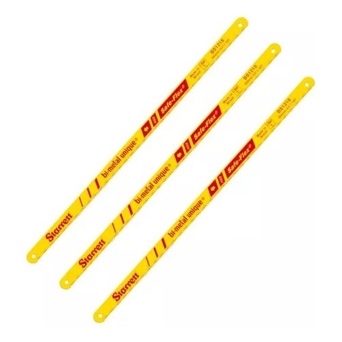 Kit 03 Serras Manual Bimetal 24 Dentes Starrett Bs1224