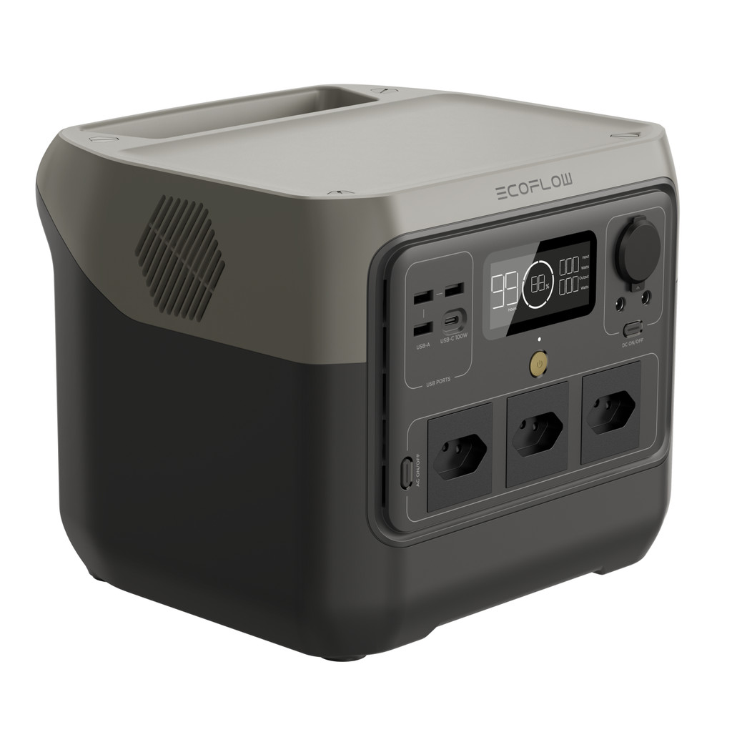 Estação De Energia Portátil Ecoflow Gerador Solar 800W RIVER 2 PRO - 127V