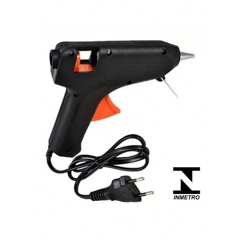 Pistola Cola Quente 40W Bivolt  2 Bastões Artesanato Projetos Criativos em Oferta na Shopee