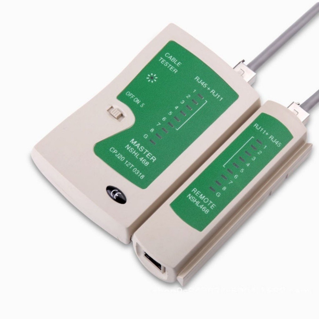 ‌Testador de Rede Profissional - RJ45/RJ11/CAT6 + Diagnóstico Rápido (Instalação Residencial)