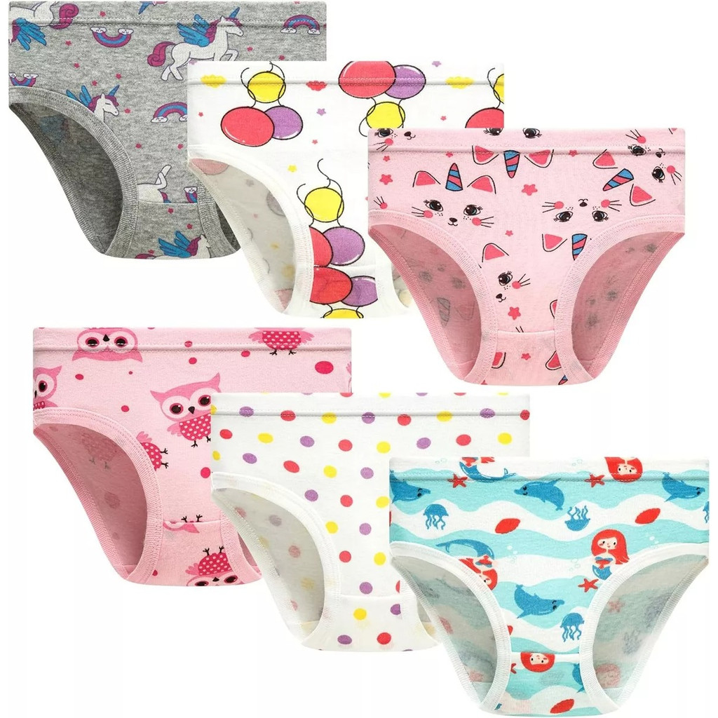 Kit 12 Calcinhas Infantil Tanga Estampadas Coloridas em Oferta na Shopee