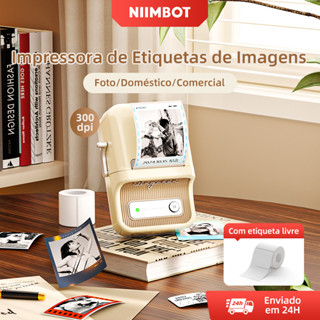Niimbot B21_Pro Impressora De Etiquetas Fotográficas Smart Bluetooth Label Maker Imagem Home Comercial Máquina De Escrit em Oferta na Shopee