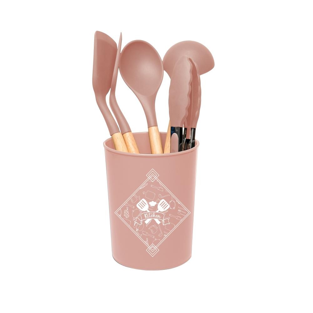 5 Peças Utensílios para Cozinha Wolff de Silicone Nude em Oferta na Shopee