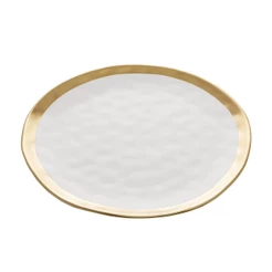 Prato Raso Wolff Dubai de Porcelana Branco 25cm