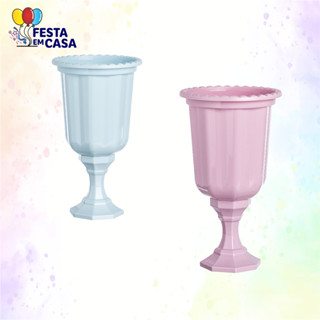 KIT COM 2 UNIDADES VASOS GREGO DECORATIVO LINHA DIAMANTE 850 ML - DIVERSAS CORES em Oferta na Shopee