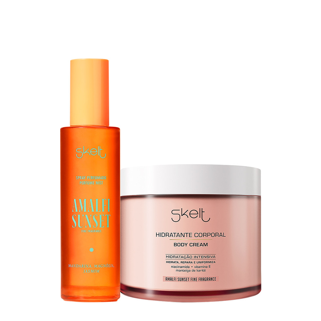 Kit Skelt Amalfi Sunset Hidratante Corporal e Perfume Mist (2 produtos)