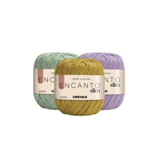 Linha Encanto Slim da Círculo 240m – Fio Resistente para Crochê, Macramê e Decoração em Oferta na Shopee