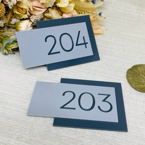 Placa Acrílico Numero Porta Apartamentos Escritório Salas em Oferta na Shopee