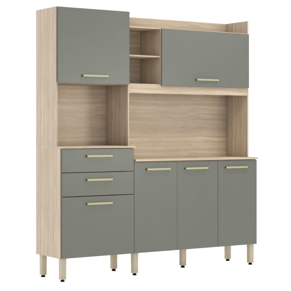 Cozinha Compacta 6 Portas 2 Gavetas com Tampo Select Demóbile · foto 2