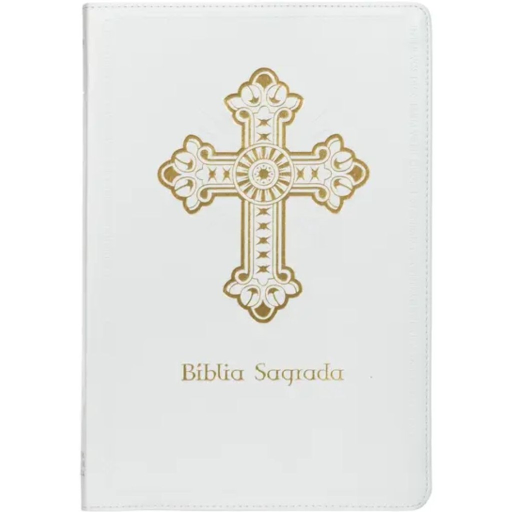 Bíblia Sagrada Católica | NTLH | Letra Grande | Couro Soft Branca