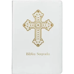 Bíblia Sagrada Católica | NTLH | Letra Grande | Couro Soft Branca