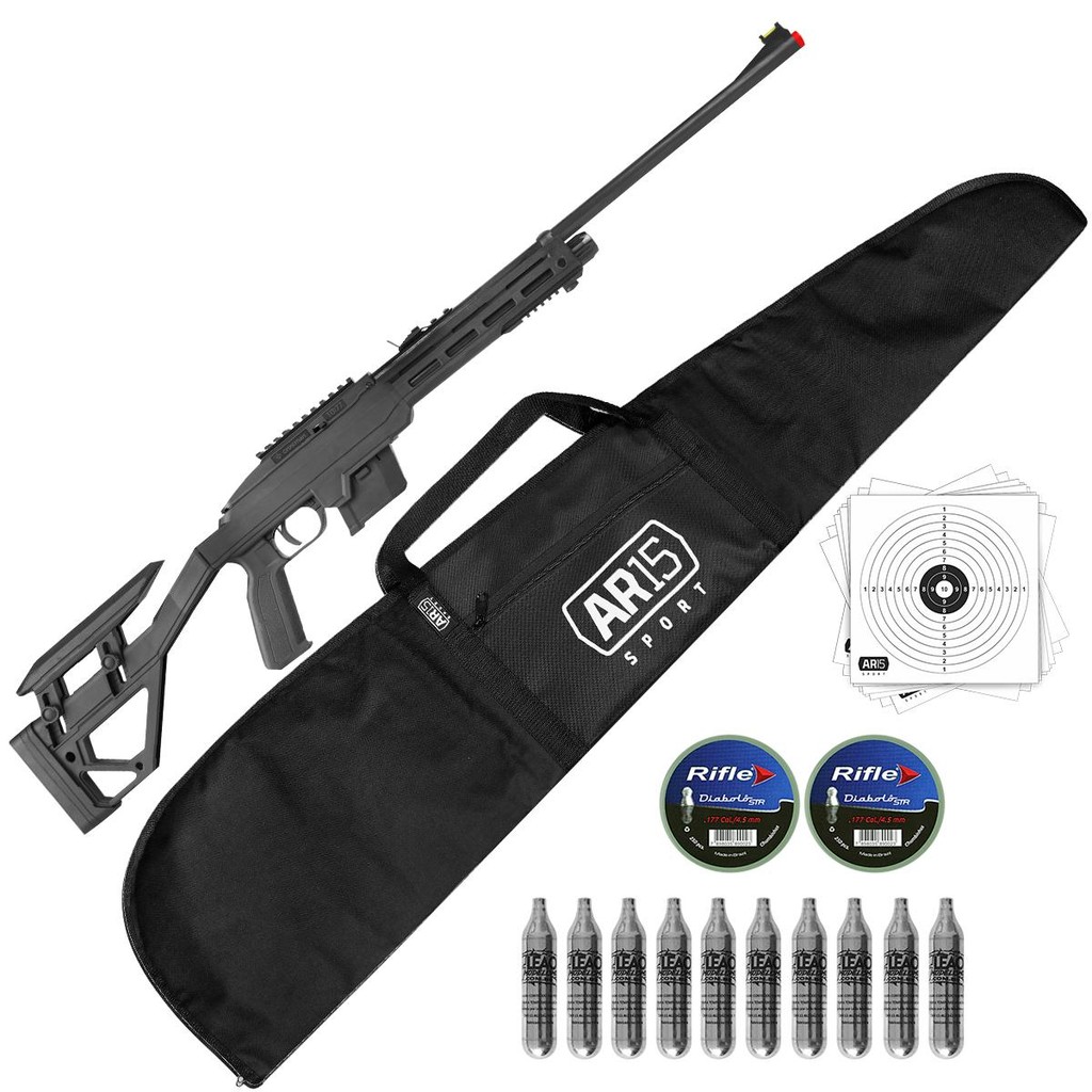 Arma de Chumbinho 1077 Crosman 4.5 Carabina Espingarda Co2 em Oferta na Shopee