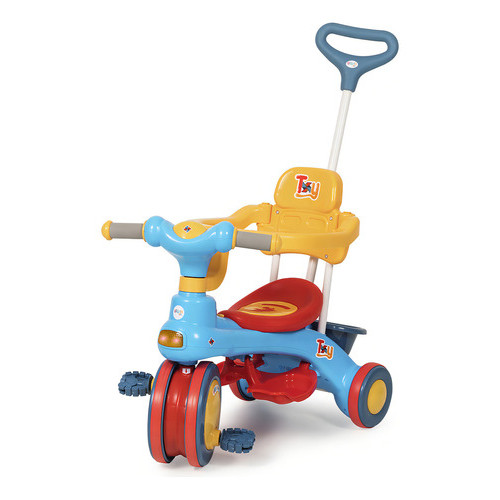 Triciclo Infantil Com Haste Removível Toy Azul Urban Baby em Oferta na Shopee