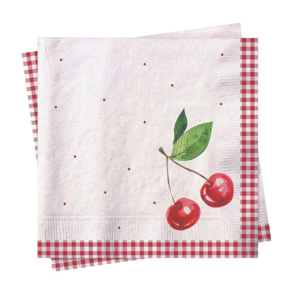 Guardanapo de papel Cereja 32,5cm x 32,5cm 20 folhas Cromus em Oferta na Shopee