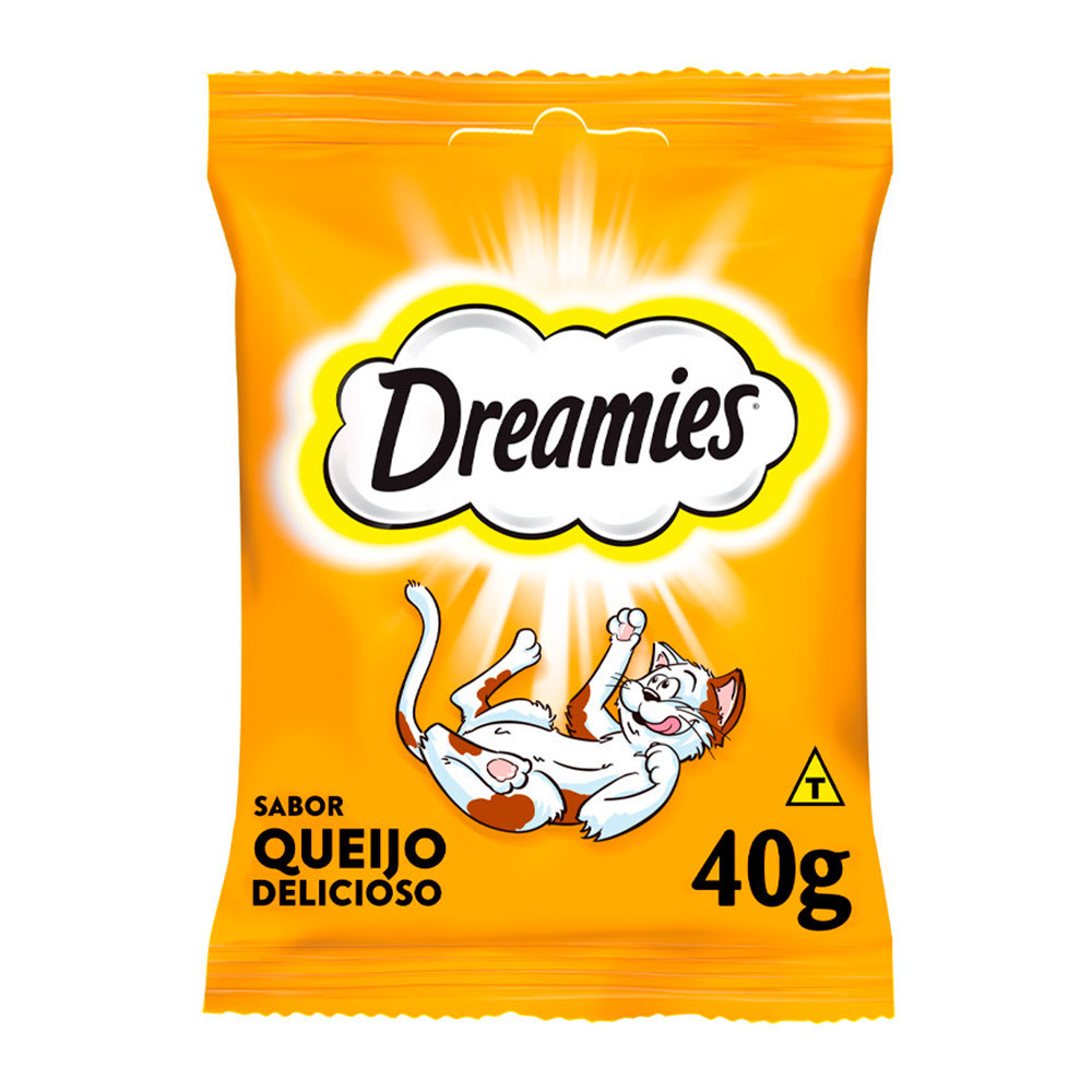 Petisco Dreamies para Gatos Adultos Queijo 40g em Oferta na Shopee