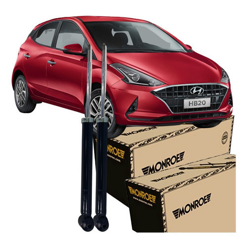 Par Amortecedor Traseiro Monroe Hb20 1.0 12v 2017 2018