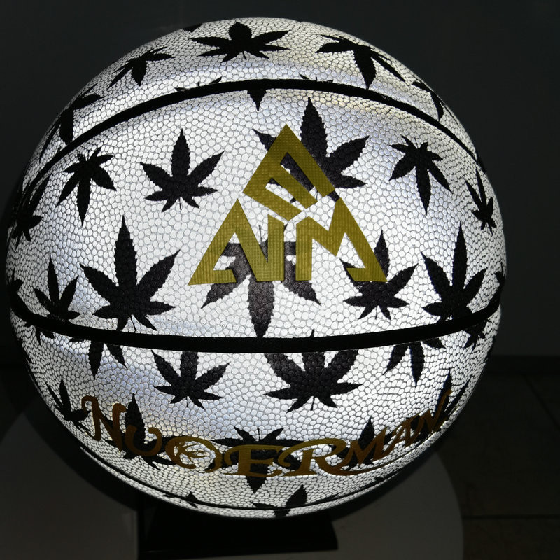 NÃO. 7 folhas reflexivas noite fluorescente juventude basquete luminoso luminoso basquete No. 7 Basquete Influenciador