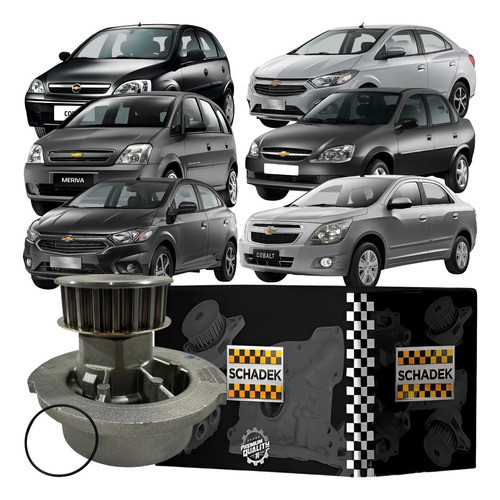 Bomba Água Schadek Gm Agile Celta Classic Corsa Meriva Onix em Oferta na Shopee