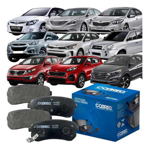 Jogo Pastilha de Freio Traseira Original Cobreq Hyundai Sonata Tucson Kia Cerato em Oferta na Shopee