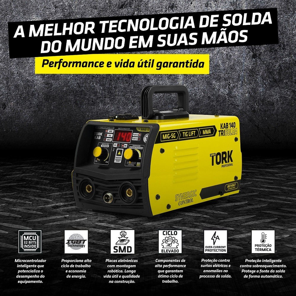 Detalhes do Inversor de Solda Mig Eletrodo 140a Bivolt 127v/220v Mascara