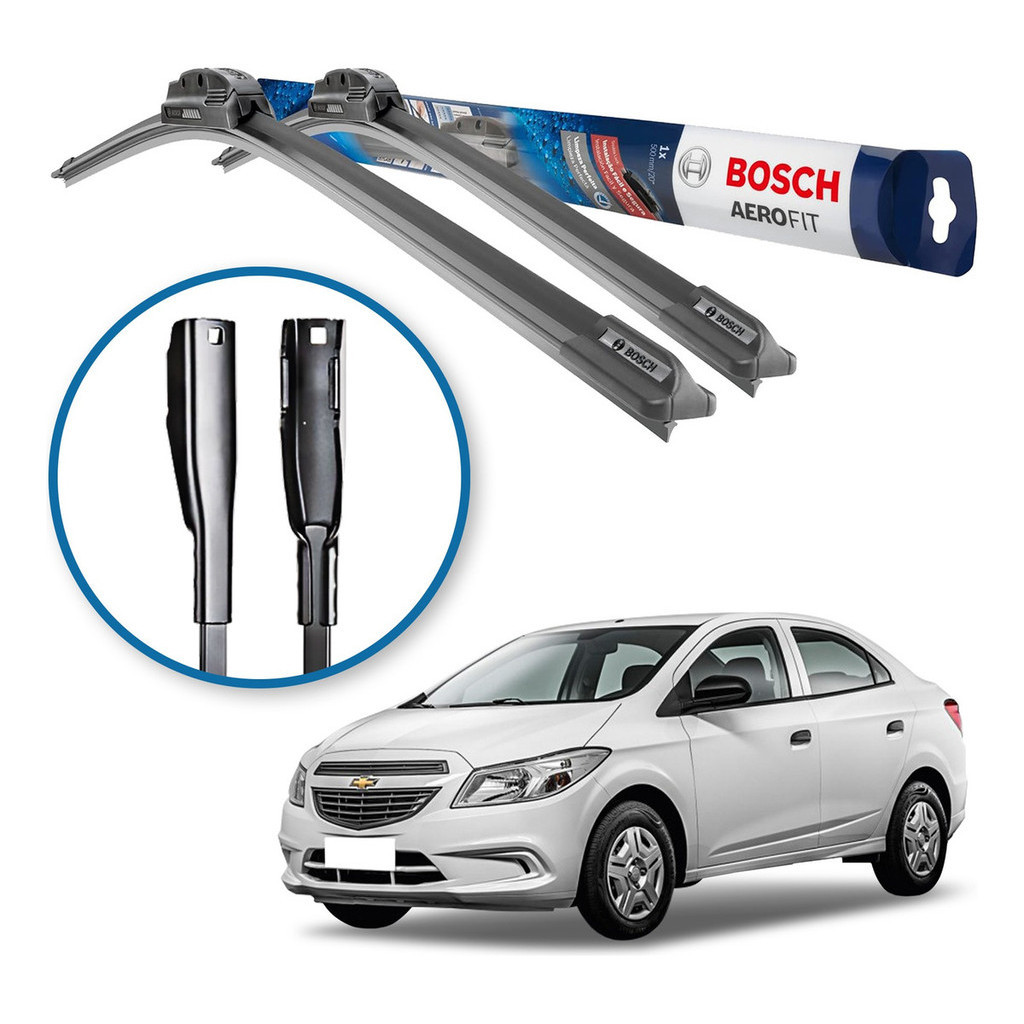 Palhetas Limpador Bosch Gm Chevrolet Prisma 2016 2017 2018 em Oferta na Shopee