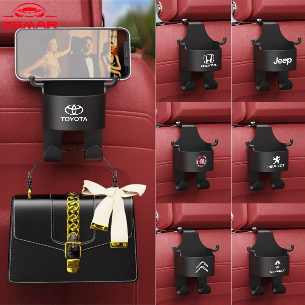 Suporte Multifuncional Para Copo De Água Do Encosto Assento Carro Com Gancho Caixa De Armazenamento Telefone Porta Bebidas Acessórios Corolla Cross Hilux Yaris Civic g10 g9 City Hrv