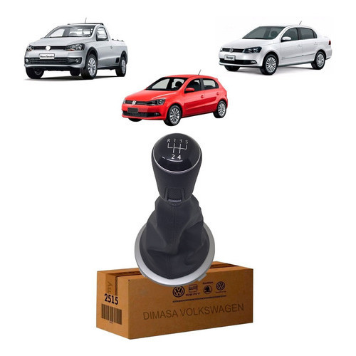 Manopla + Coifa Marcha Gol Saveiro Voyage 2013/2014/2015/16 em Oferta na Shopee