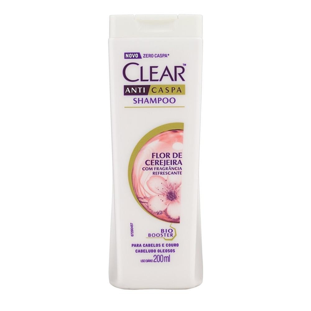 Shampoo Clear Anticaspa Flor de Cerejeira 200ml em Oferta na Shopee