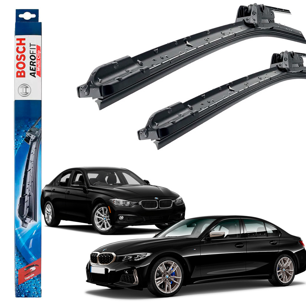 Par Palheta Limpador De Parabrisa Dianteiro 320 2014 Até 2019 Original Bosch Aerofit em Oferta na Shopee