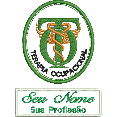 Patch Terapia Ocupacional - Kit Nome + Logotipo em Oferta na Shopee