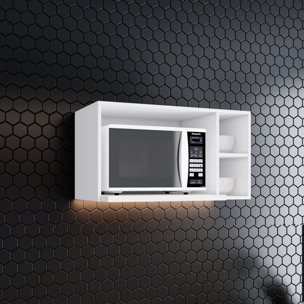 Armário Aéreo de Cozinha para Microondas Amy Casa 812