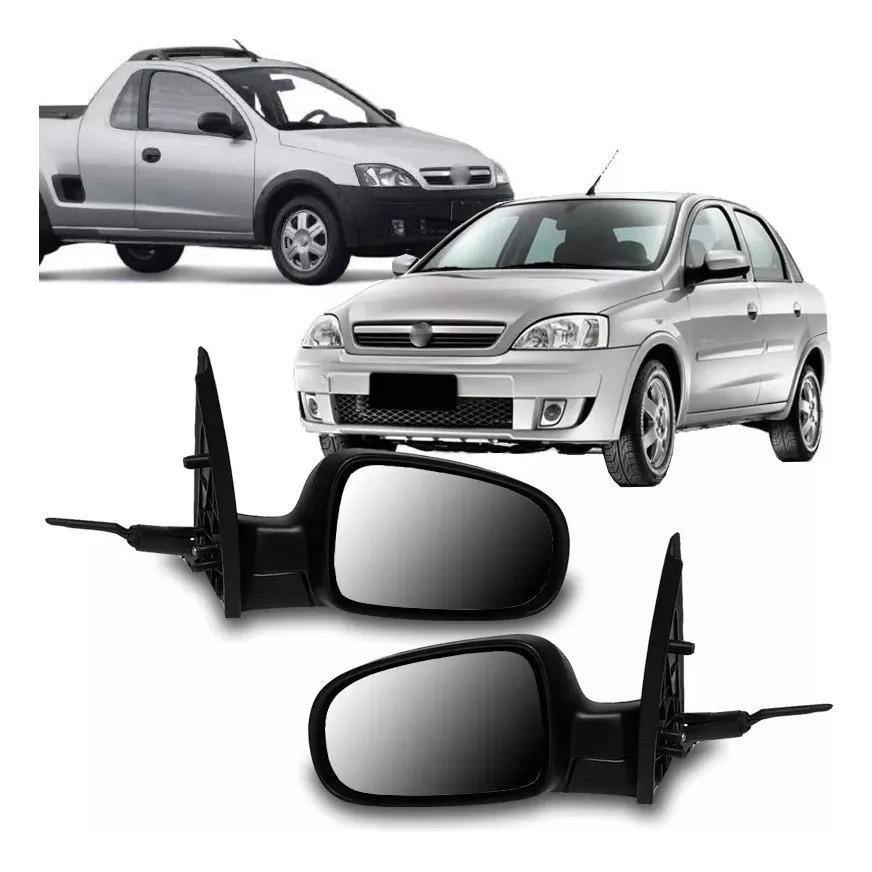 Retrovisor Corsa Montana 02 03 04 05 06 07 08 09 10 11 em Oferta na Shopee