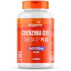 BIGENS COENZIMA Q10 200MG + ÔMEGA 3 TG PLUS VIT E 120 CAPS