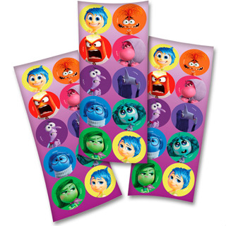 Adesivo Redondo - Divertidamente 2 - 30 unidades - FestColor - Rizzo em Oferta na Shopee